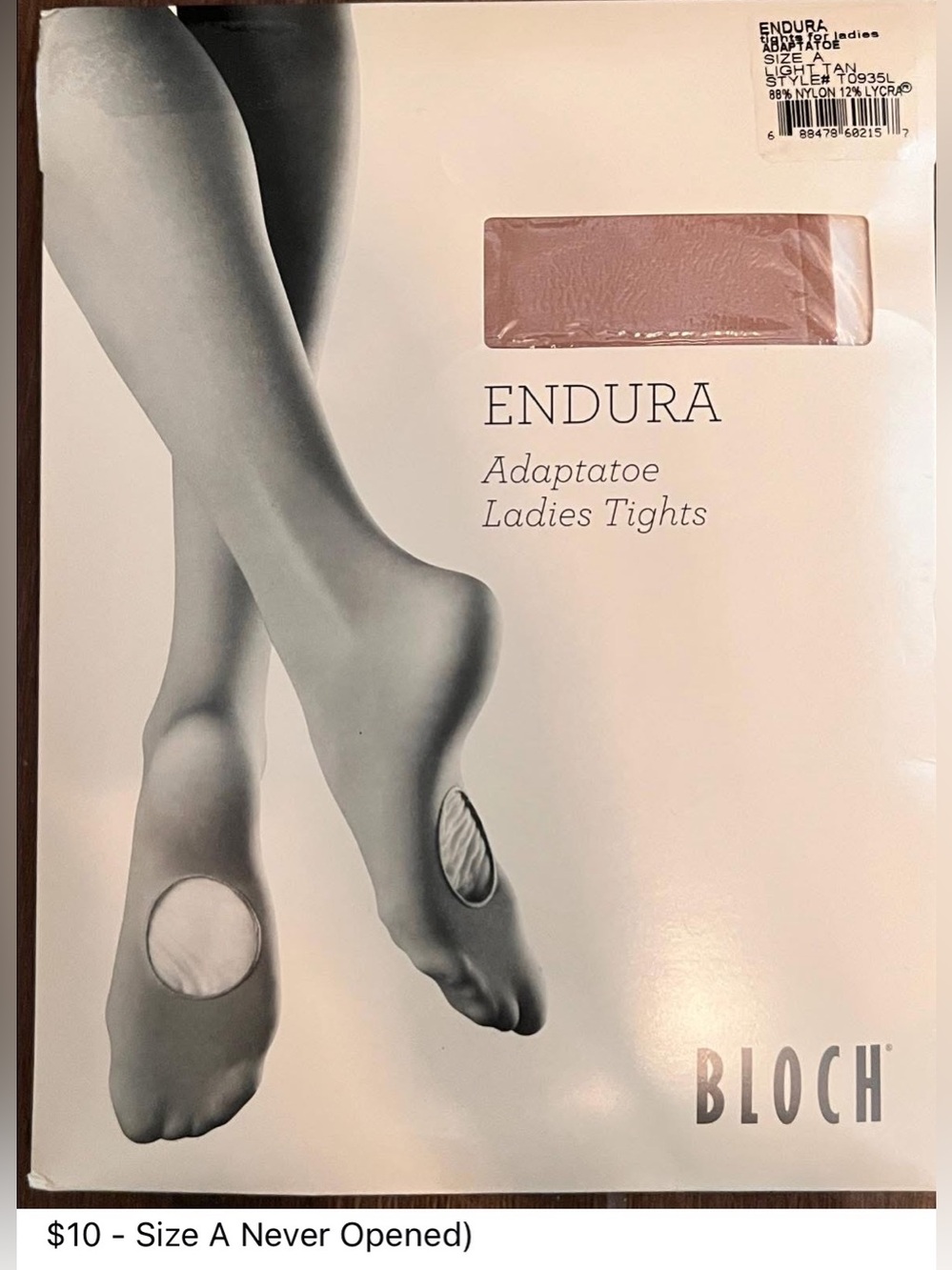 Bloch Endura Adaptatoe Ladies Tights - Light Tan